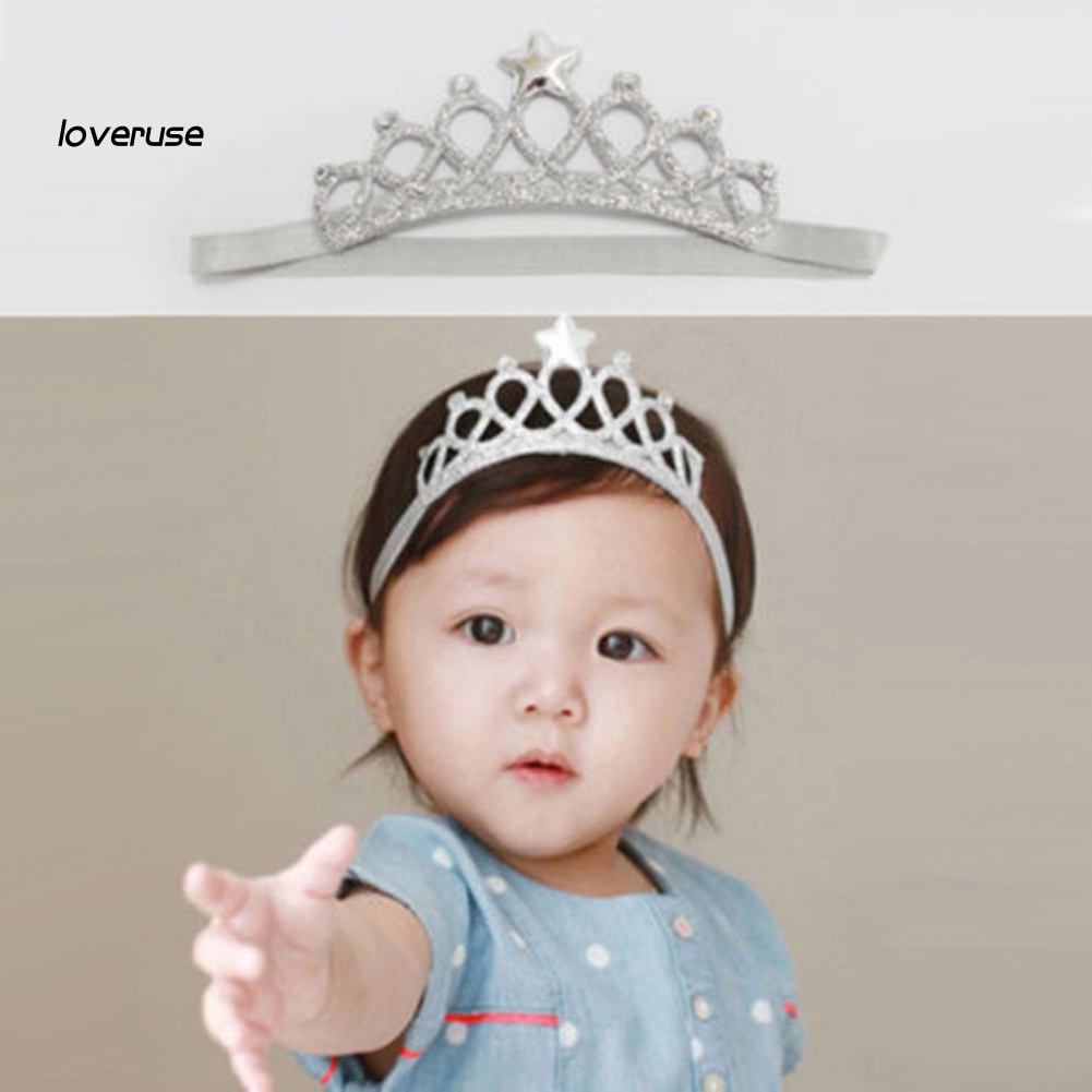 Băng Đô Hình Vương Miện Công Chúa Thời Trang Cho Bé Gái