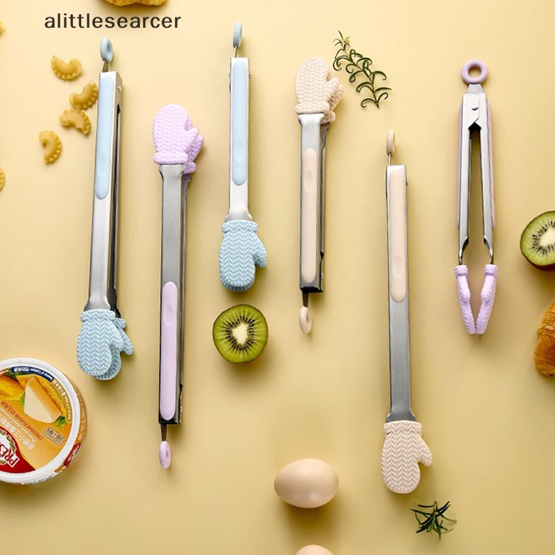 Kẹp Gắp Thức Ăn Bằng Silicone Và Thép Không Gỉ Chịu Nhiệt Độ Cao Chống Bỏng Tiện Dụng