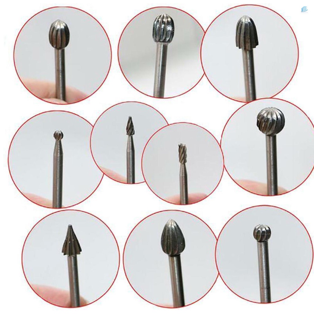 Bộ 10 Mũi Khoan Cacbua Vonfram 1 / 8 '' Chuyên Dụng Cho Thợ Điện Thông Minh