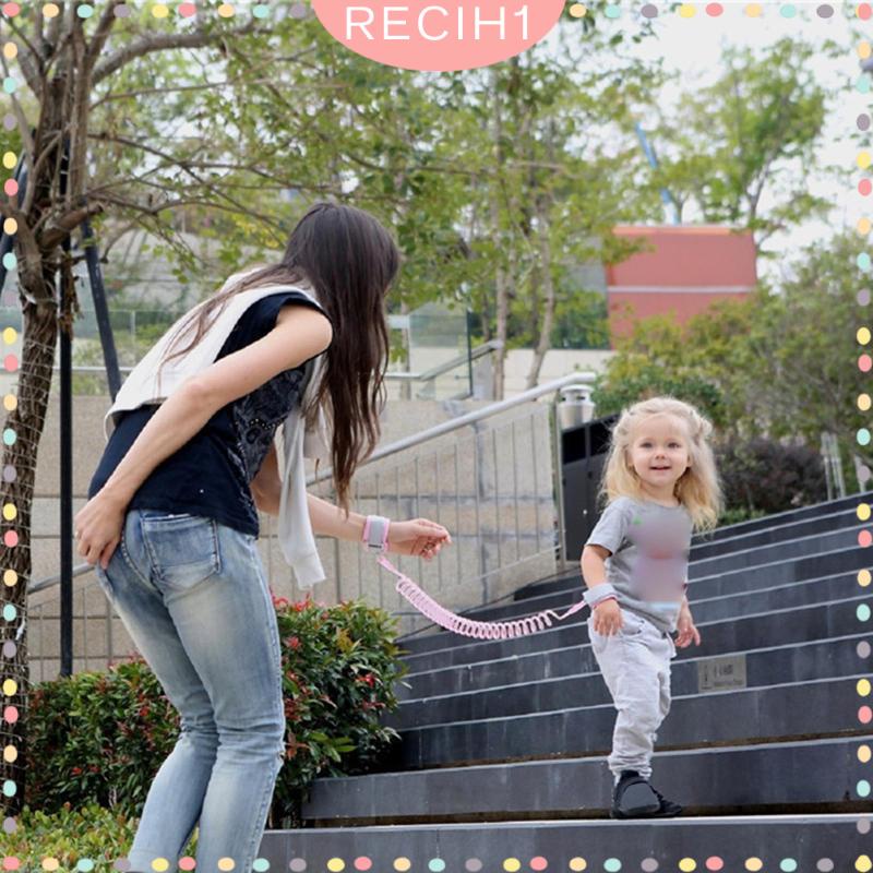 Dây Lò Xo Khóa Cổ Tay An Toàn Chống Thất Lạc Có Thể Thu Gọn 2M Cho Bé