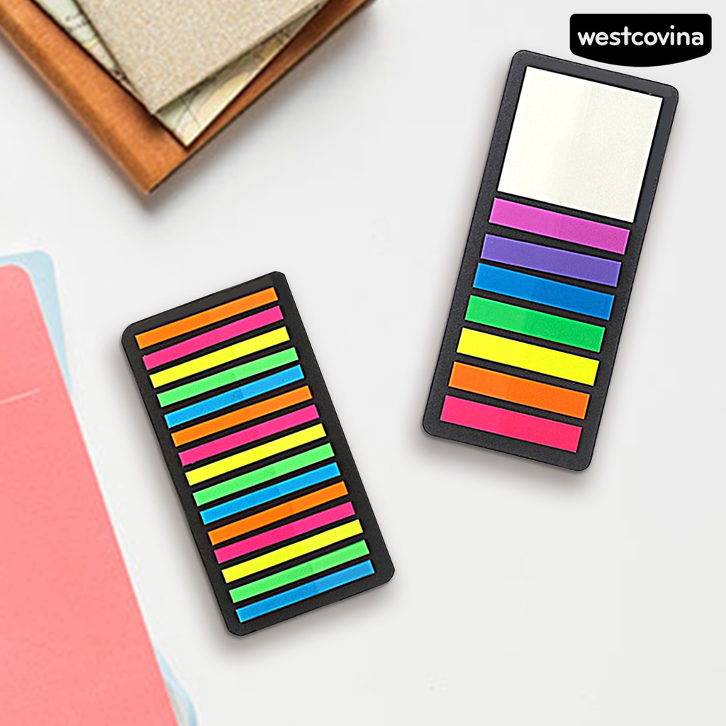 [COD]♪1 Bộ Nhãn Dán Ghi Chú Bằng PVC Màu Huỳnh Quang Chống Thấm Nước Hình Mũi Tên