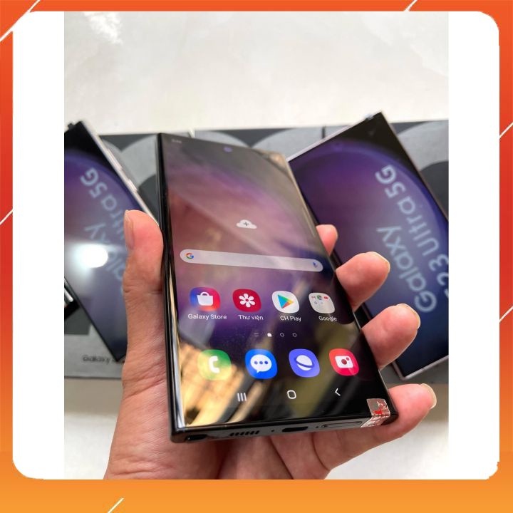 Điện thoại Samsung Galaxy S23 Ultra bản ram 8gb cấu hình 256gb tình trạng máy đẹp 98% đủ hộp bảo hành 1 năm