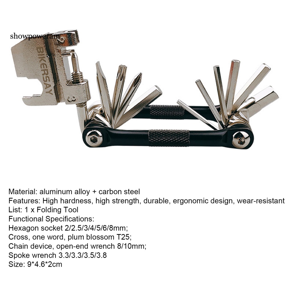 Cờ Lê 17 Trong 1 Trọng Lượng Nhẹ Dùng Để Trang Trí Căm Xe Đạp