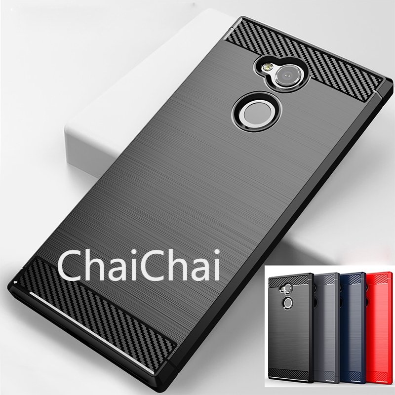 Ốp Điện Thoại TPU Sợi Carbon Chống Sốc Cho Sony Xperia XA2 Ultra XA1 Plus XZ3 XZ1 Compact XZ2 Premium