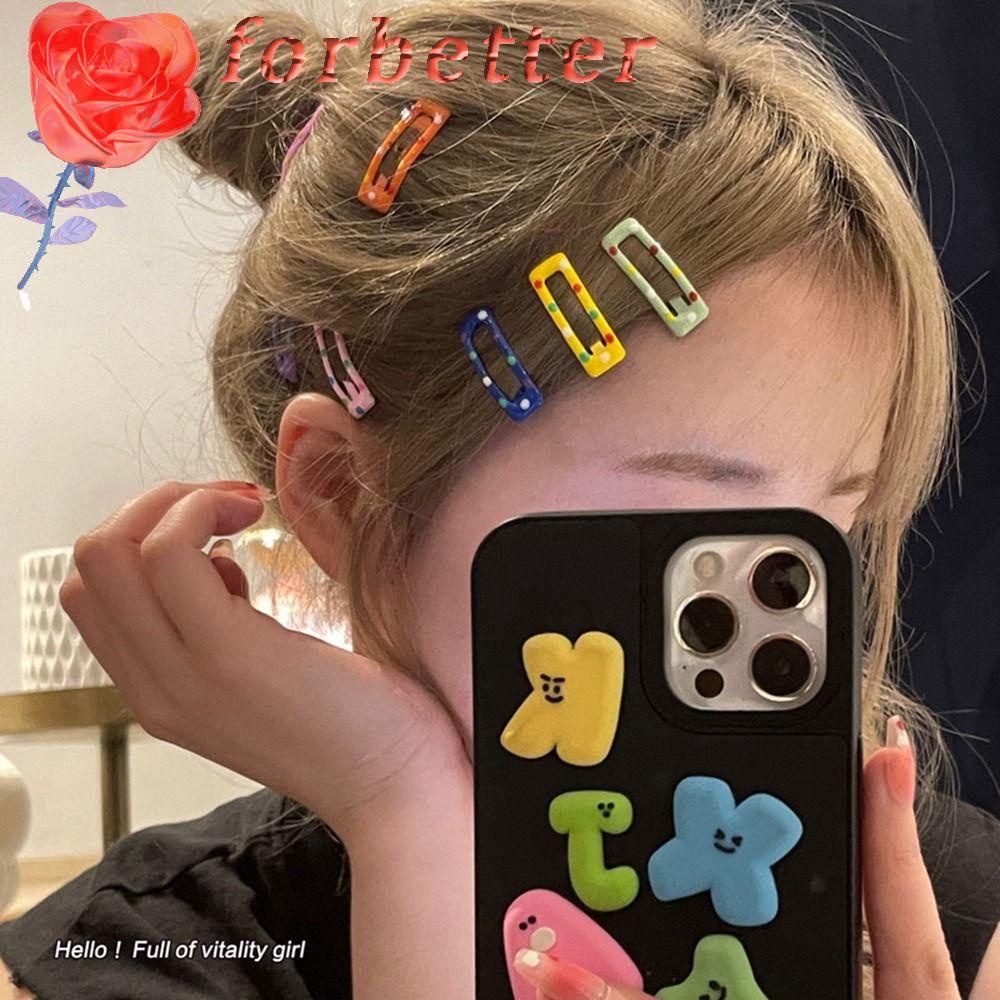 Bộ Kẹp Tóc BB y2k Hình Ngôi Sao / Trái Tim Màu Sắc Ngọt Ngào Xinh Xắn