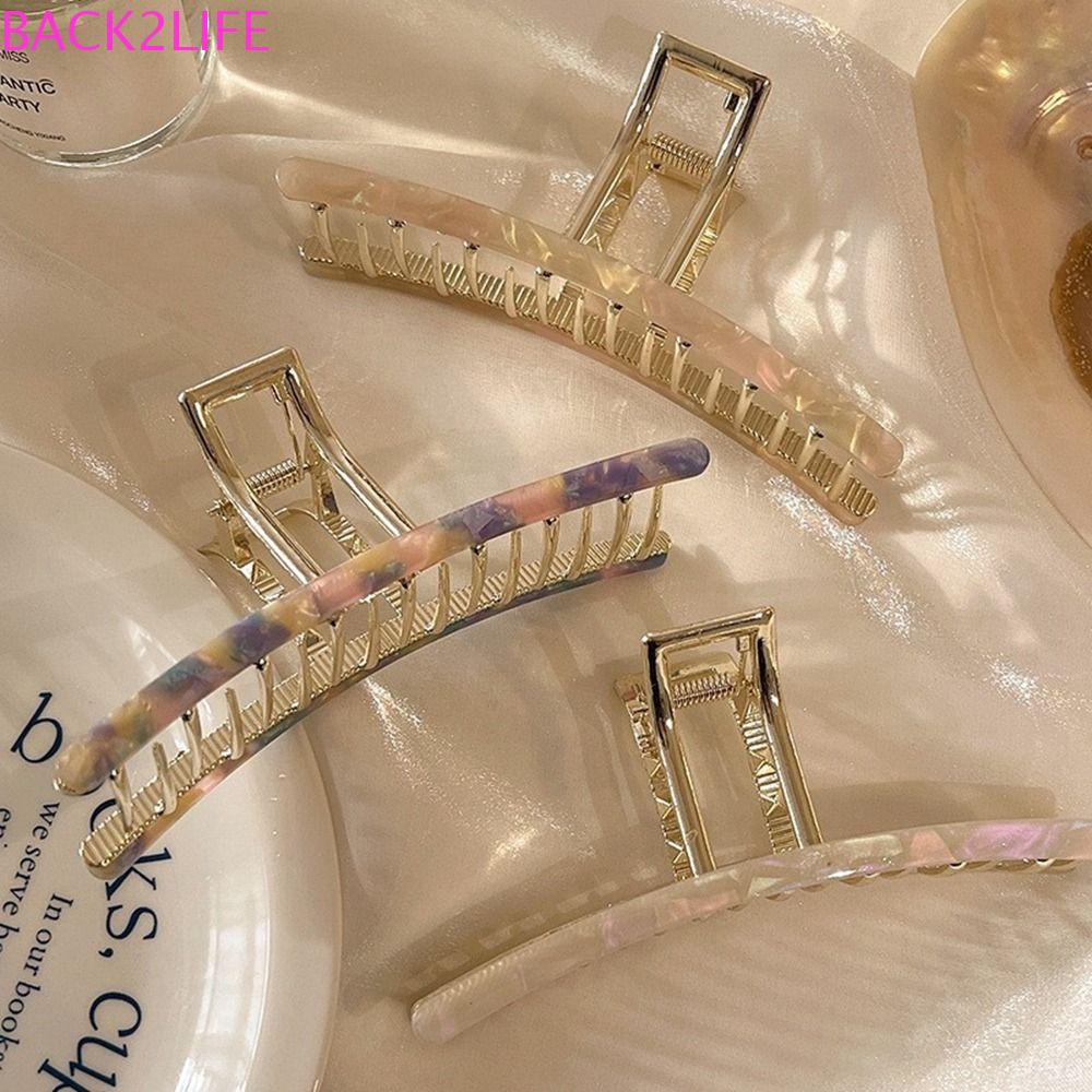 Kẹp Tóc Hình Cá Mập / Hình Học Dễ Thương Sáng Tạo Kích Thước Lớn Cho Nữ BACK2LIFE