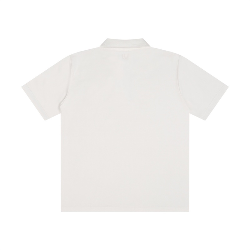 Áo Thun polo Ngắn Tay Thêu Hình Trái Tim Nhỏ Thời Trang Unisex M-I88-