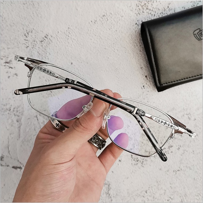 [-0°~-600°Mắt Kính Chống Ánh Sáng Xanh / Bức Xạ Bằng Kim Loại Cổ Điển Cho Nam Và Nữ