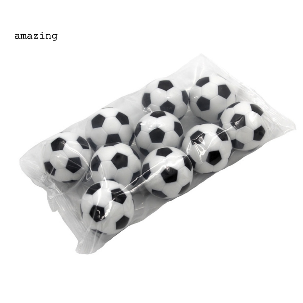Bộ 10 Quả Bóng Đá Mini Để Bàn Màu Trắng Đen Chống Mòn
