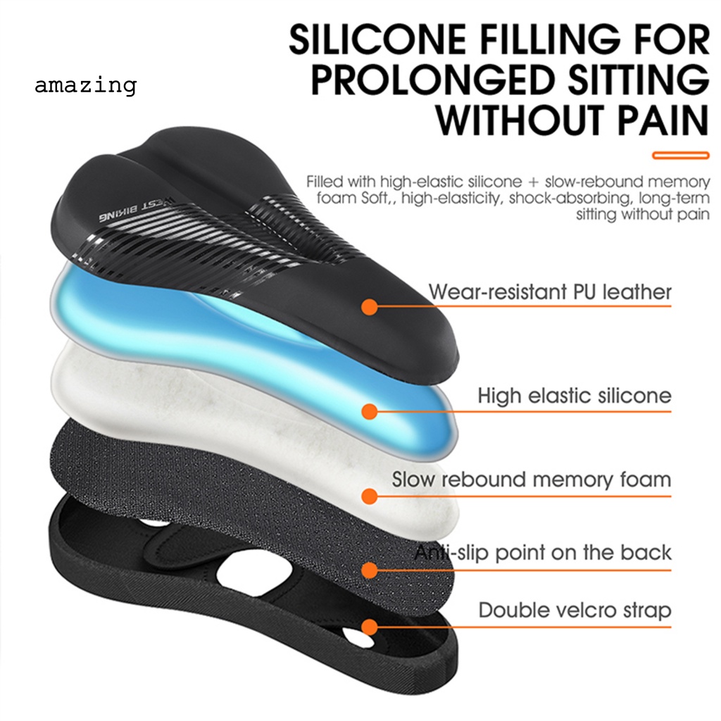 Vỏ Bọc Yên Xe Đạp Thấm Hút Thoáng Khí Thoải Mái