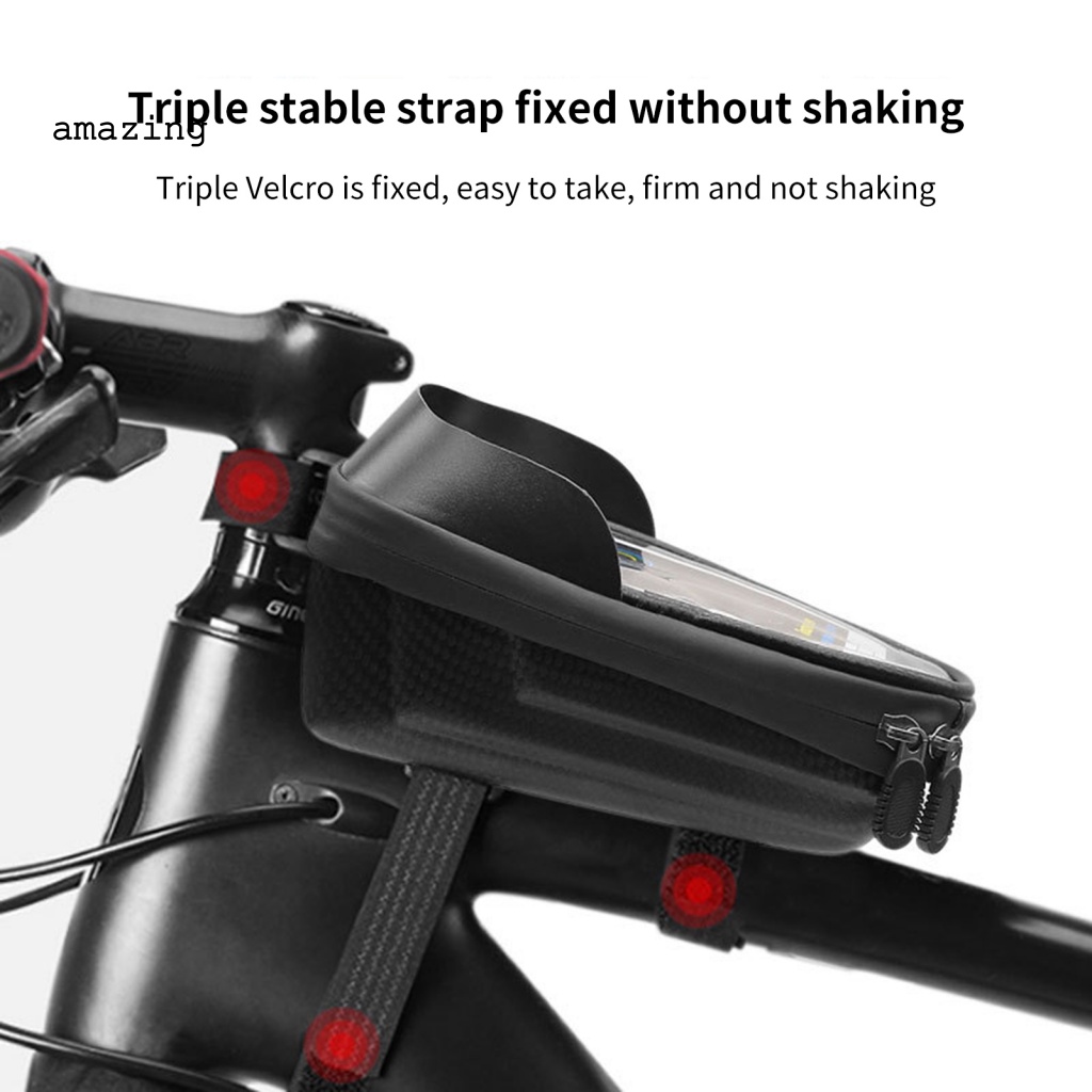 Túi Đựng Đồ Chống Thấm Nước Bằng PVC Gắn Khung Xe Đạp