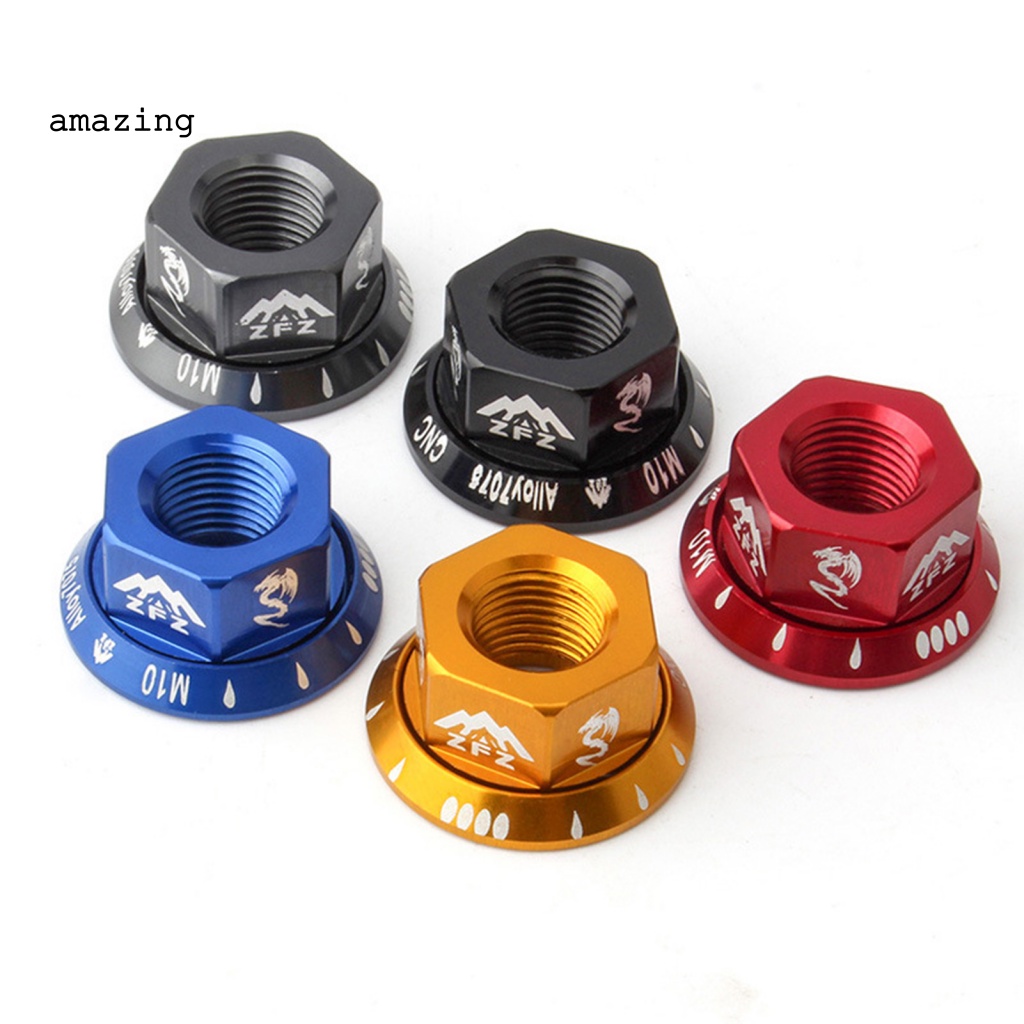 Đai Ốc CNC Màu Sáng Chống Ăn Mòn Gắn Trục Bánh Xe Đạp