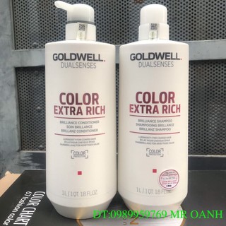 Cặp gội xả giữ màu tóc nhuộm Goldwell Dualsenses Color Extra Rich Brilliance 1000mlx2 _{NEW}_
