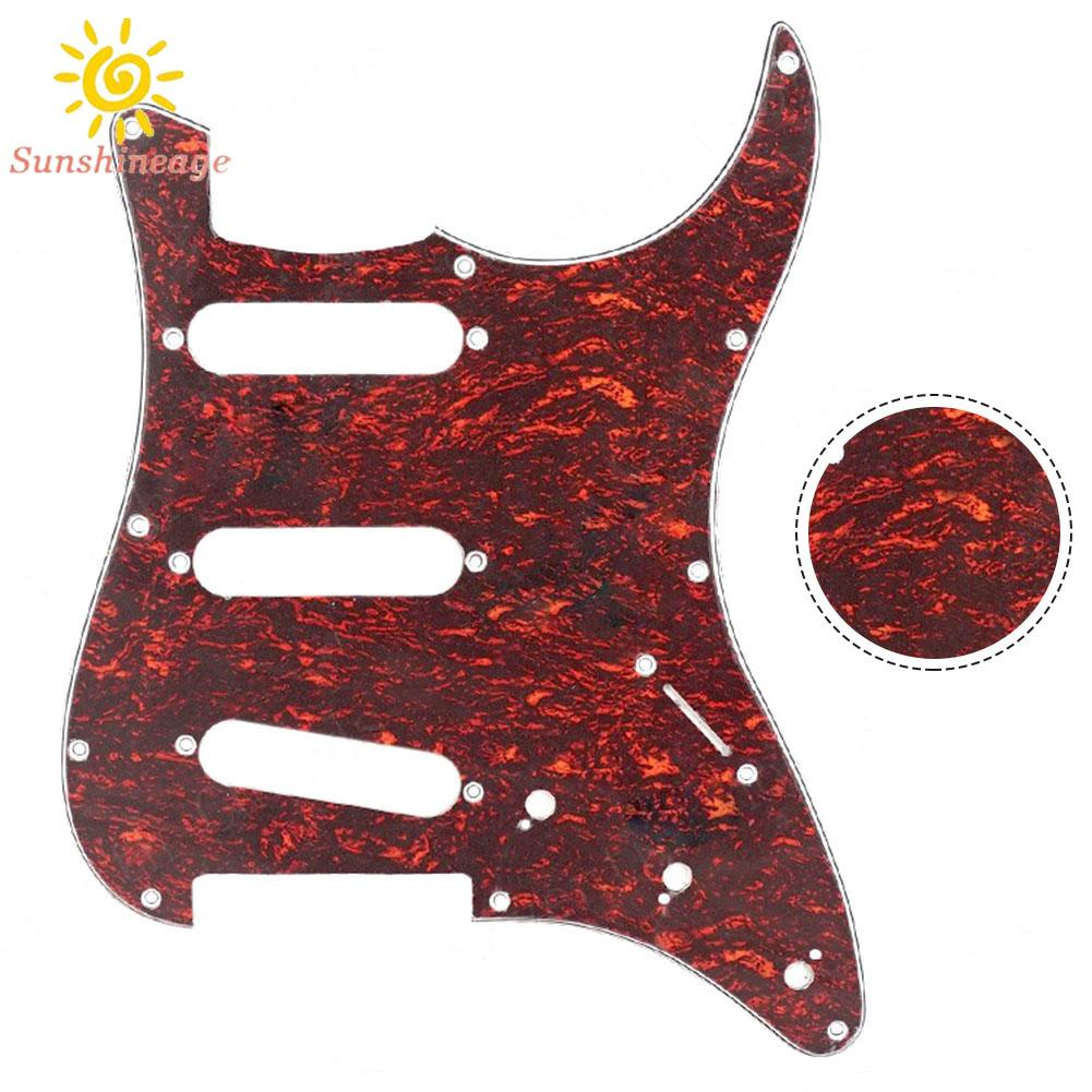 Miếng Gảy Đàn Guitar Celluloid 11 Lỗ Nhiều Màu Sắc