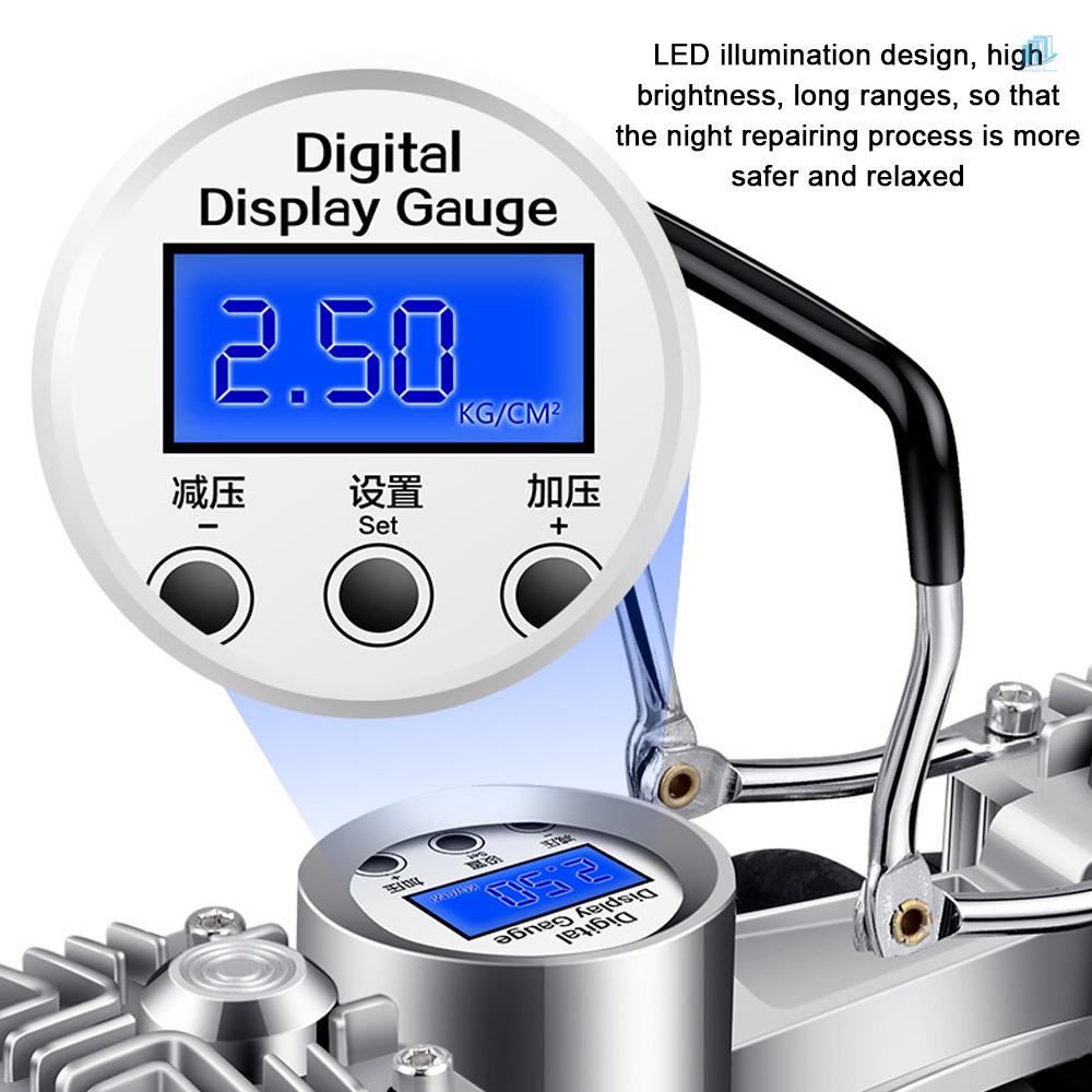 Máy Bơm Bánh Xe Hơi Áp Suất Cao Màn Hình Kỹ Thuật Số Chuyên Dụng