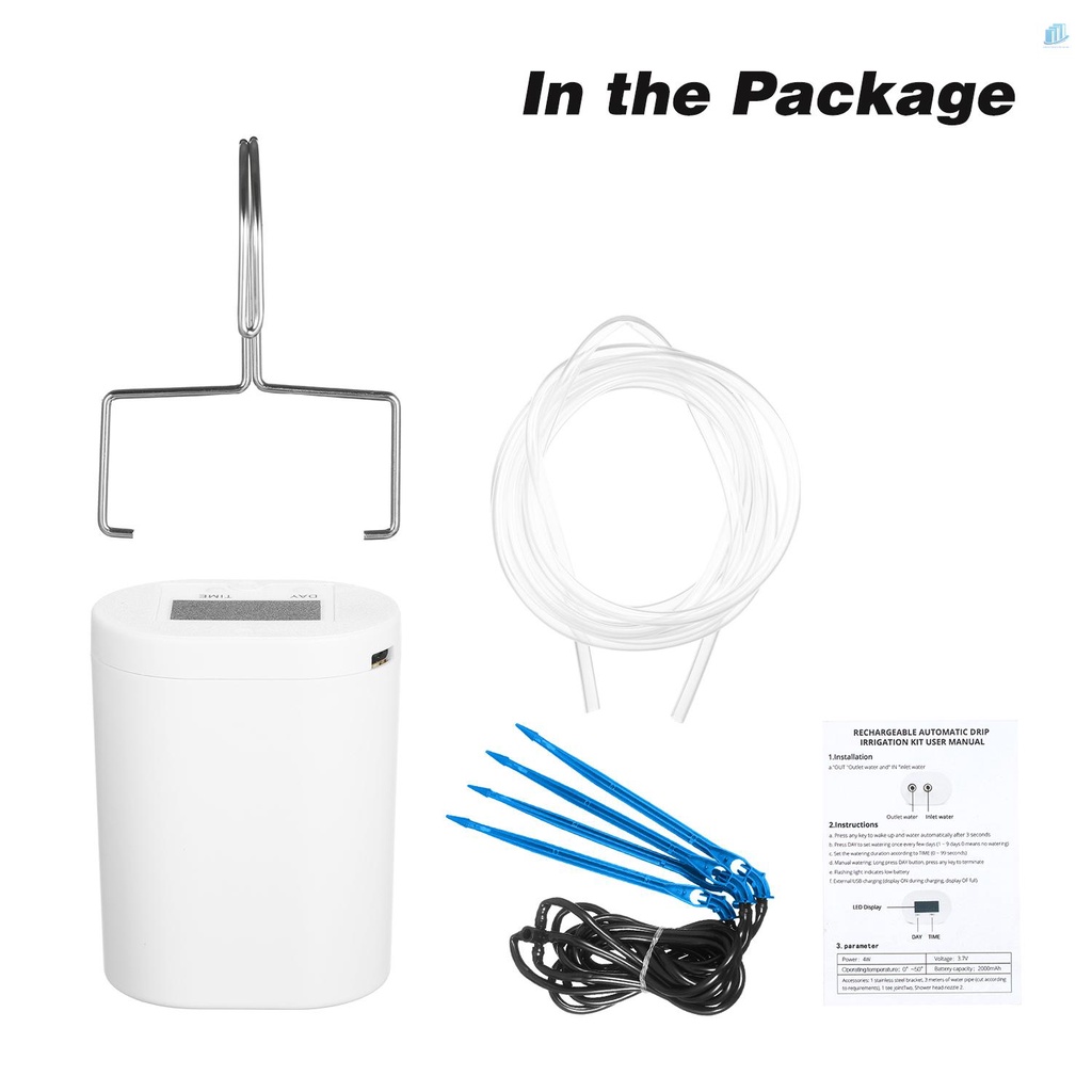 Thiết Bị Tưới Nước Tự Động Thông Minh Tự Động Kèm Pin 4 Chậu 2000mAh Có Thể Sạc Lại