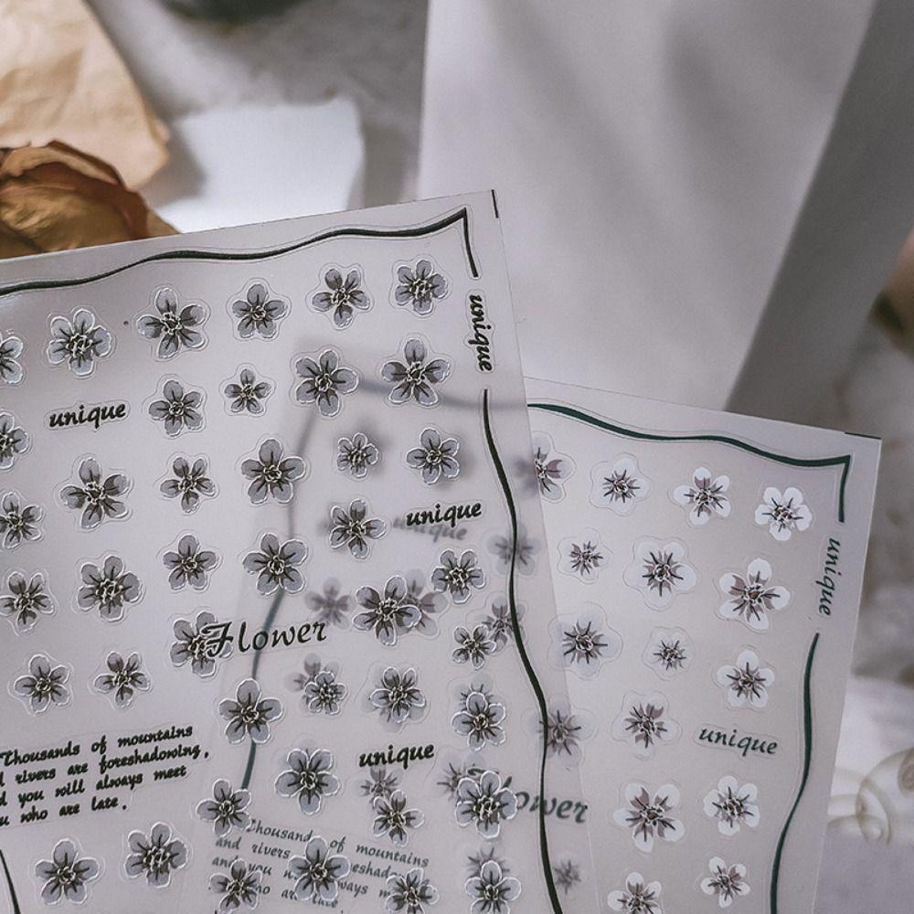 Miếng Dán Trang Trí Móng Tay Tự Dính Họa Tiết Hoa Calla Lãng Mạn Cho Nữ