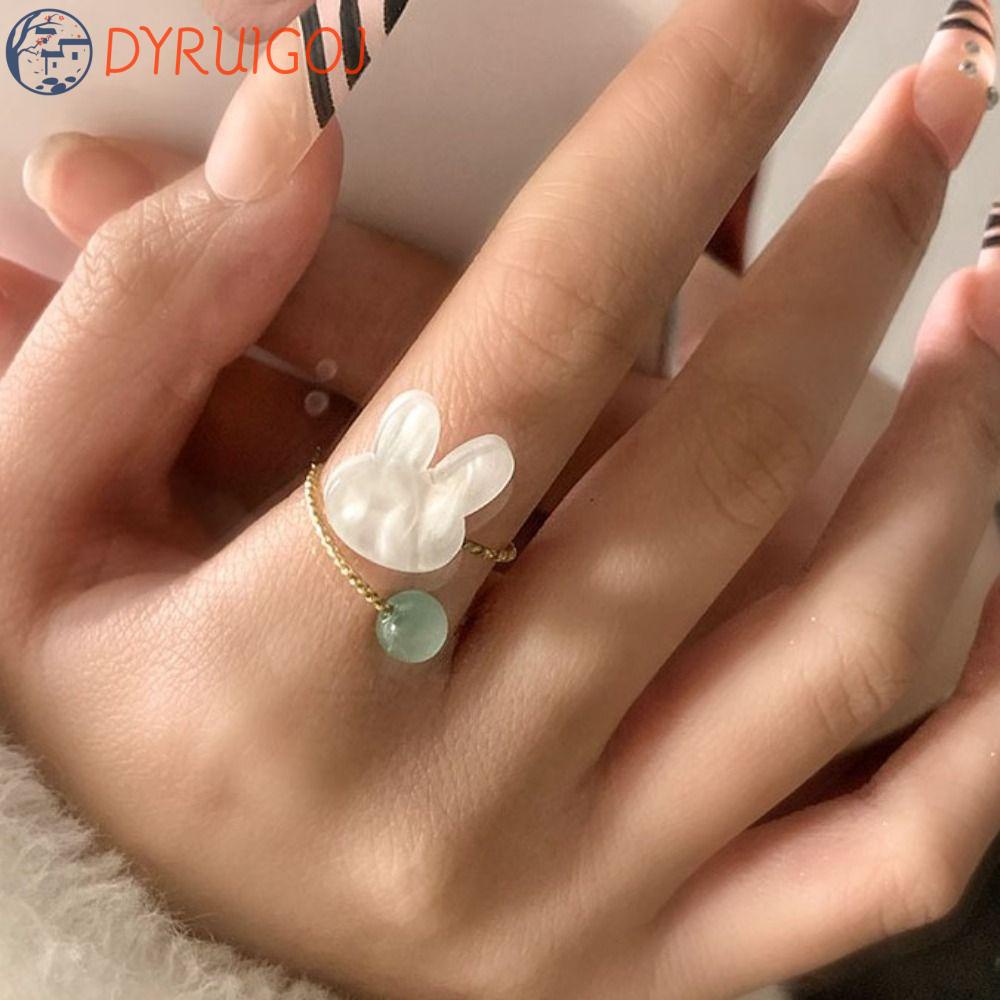 Nhẫn Hở Bằng Hợp Kim Họa Tiết Hoa Convallaria Majalis Cổ Điển Thời Trang Cho Nữ