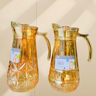Bình thuỷ tinh 1.7l đựng nước chịu nhiệt cao, bình đựng nước phòng khách sang trọng, bình thuỷ tinh dày dặn