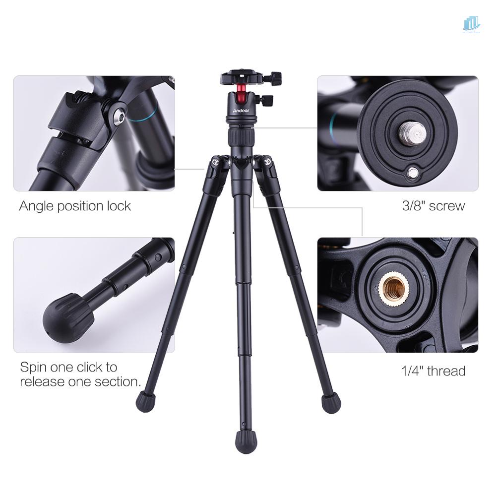 Giá Đỡ Ba Chân Mini Di Động Đầu Bi Tháo Lắp Nhanh Gọn Nhẹ Di Động Cho Máy Quay Phim Điện Thoại Thông Minh Andoer Andoer Andoer