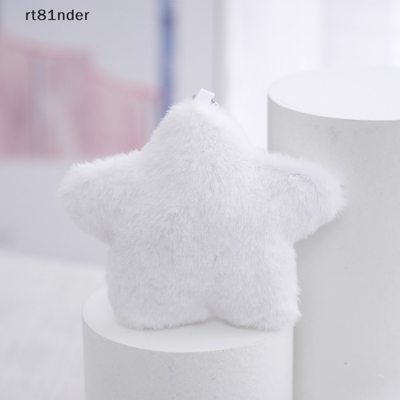 Rt Thú Nhồi Bông Hình Ngôi Sao Năm Cánh Màu Trắng Dễ Thương Trang Trí Túi Xách Cho Bé