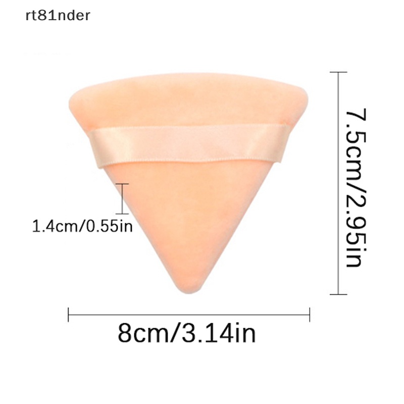 Set 2 Mút Trang Điểm Hình Tam Giác Bằng Cotton Mềm Mại Tiện Dụng