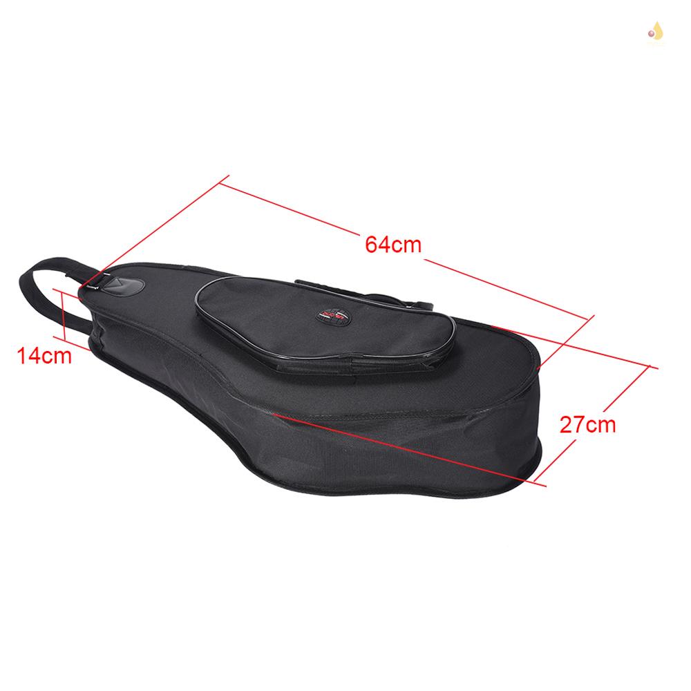 Túi Đựng Kèn Saxophone Alto Saxophone 600D Bằng Xốp Cứng Dày 10mm Có Khóa Kéo Đôi Có Thể Điều Chỉnh Và Dây Đeo Vai