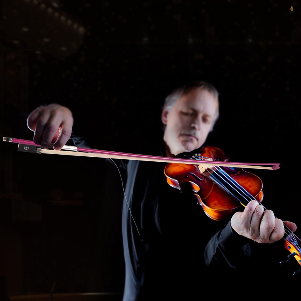 Cây Cung Đàn Violin 4 / 4 Bằng Sợi Carbon Lông Ngựa Trắng Có Độ Cân Bằng Tốt