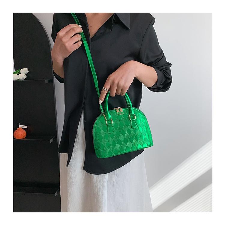 Túi Xách JASMIN NOIR Tote Nhỏ Hai Dây Bằng Da Bóng Kẻ Sọc Caro Thời Trang Xu Hướng Dành Cho Bạn Nữ