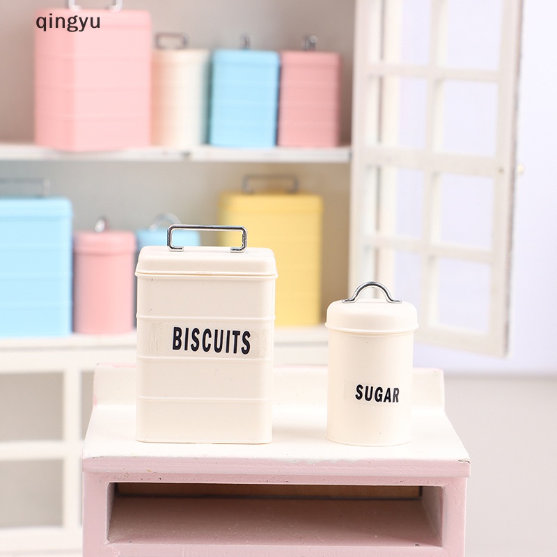 Bộ 3 Hũ Đựng Bánh Mì Tỉ Lệ 1 / 6 Trang Trí Nhà Búp Bê