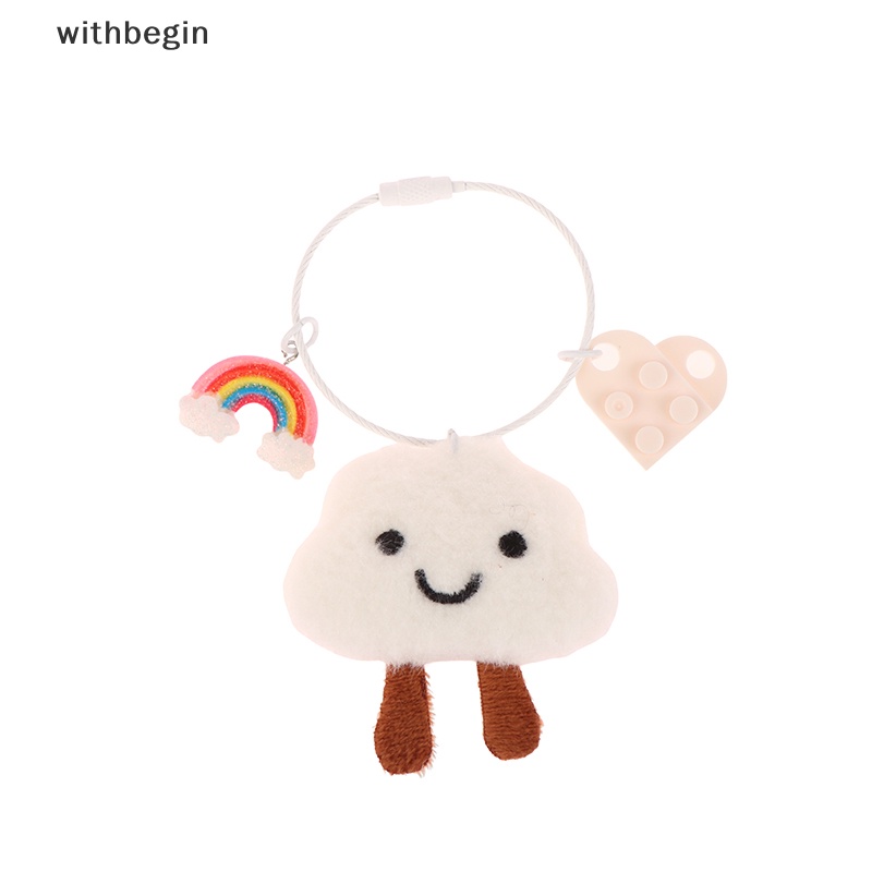 1 Móc Khóa Hình Đám Mây Mưa Nhồi Bông Dễ Thương