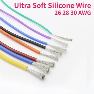 Cuộn Dây Silicone Mềm Chịu Nhiệt 10M 26 28 30 AWG