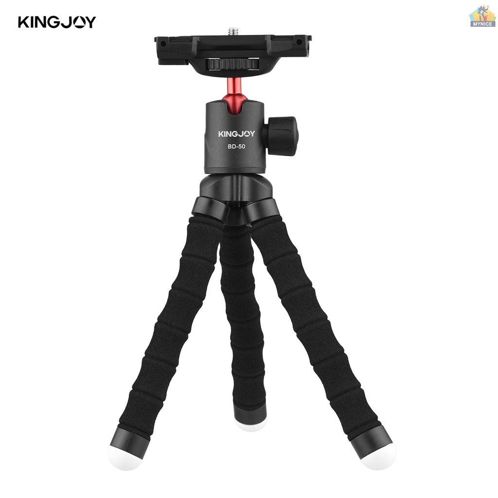 Giá Đỡ Ba Chân Mini Bạch Tuộc Ẩn Có Thể Điều Chỉnh Vít 1 / 4 Inch Cho Máy Ảnh / Điện Thoại Thông Minh mynice KINGJOY KT-500 + BD-50