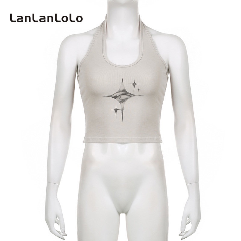 Áo Tank Top Siêu Ngắn In Họa Tiết 2023 Cho Nữ