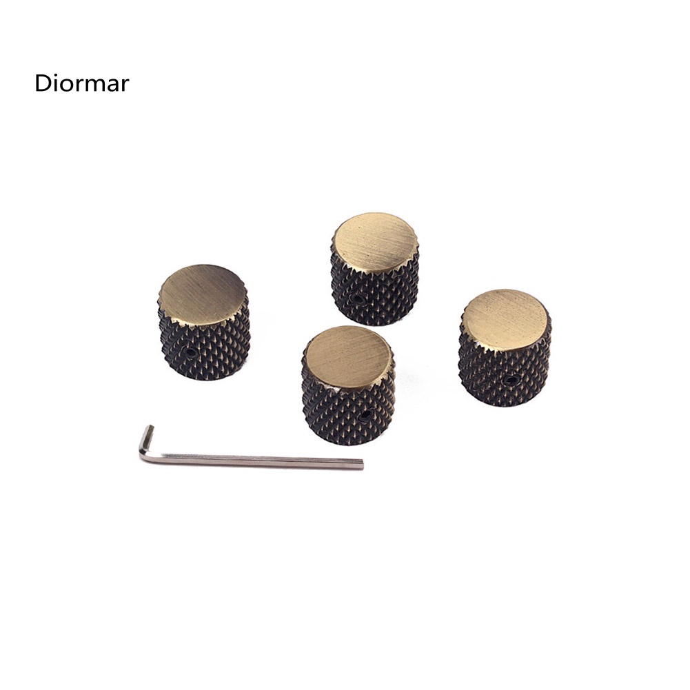 Set 4 Vỏ Bọc Núm Điều Khiển Kim Loại GD139D Cho Đàn Guitar Điện