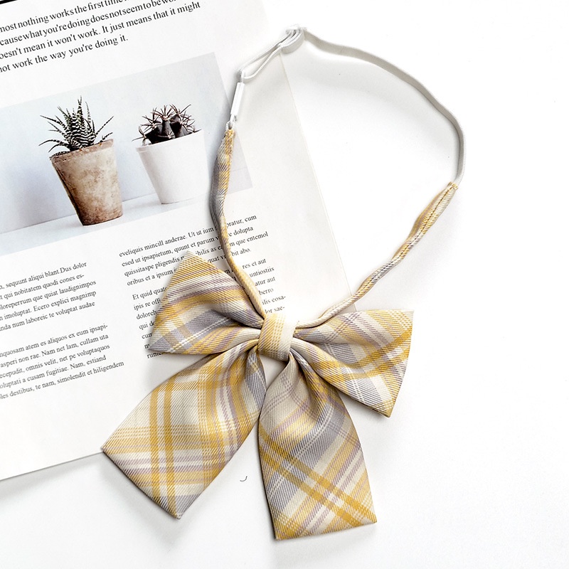 Cà Vạt Nơ Sọc Ca Rô Thời Trang Nhật Bản Cá Tính Cho Nam Nữ