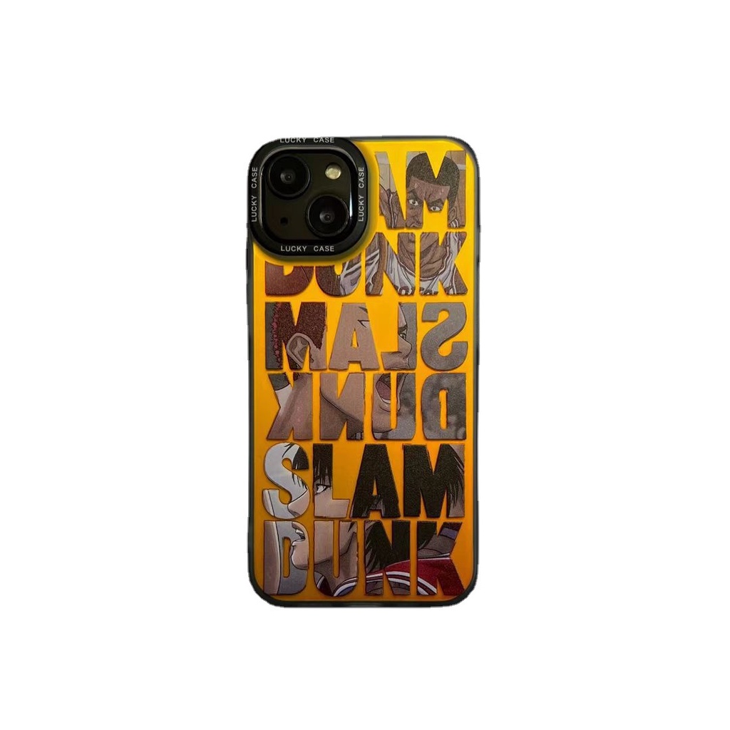 Ốp Điện Thoại imd Màu Laser Nhám In Họa Tiết SLAM DUNK Cho iPhone 14 Pro Max 13 12 Pro Max 11