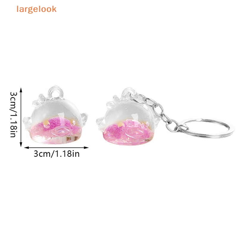 Móc Khóa Hình Chú Gà Con Bằng Resin Màu Dạ Quang DIY