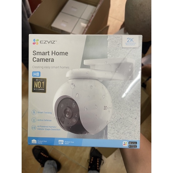 Camera WIFI ngoài trời SIÊU NÉT EZVIZ H8 2K 3K XOAY 360 ĐÀM THOẠI 2 CHIỀU, MÀU ĐÊM Hàng chính hãng