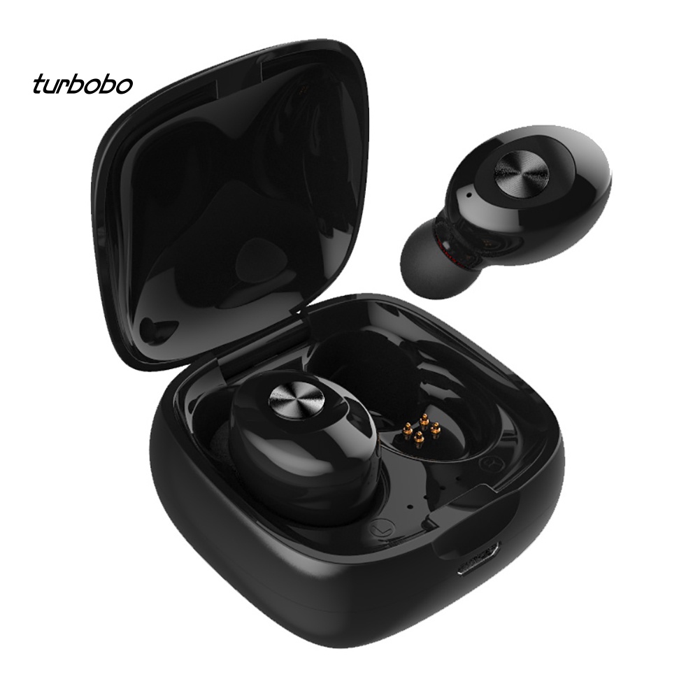 Tai Nghe Thể Thao turbobo 3D Stereo V5.0 Kết Nối Bluetooth Chống Nước Kèm Hộp Sạc