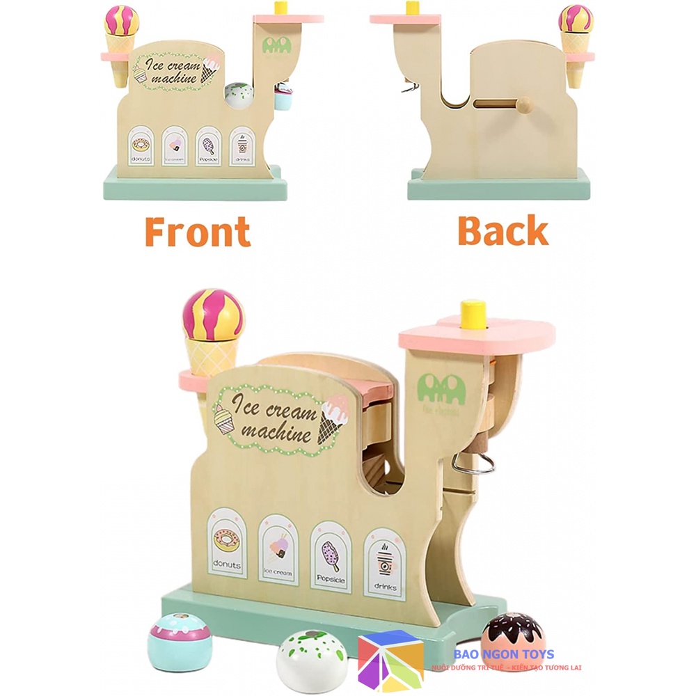 ĐỒ CHƠI NHẬP VAI VUI NHỘN MÁY LÀM KEM GIÚP BÉ PHÁT TRIỂN KỸ NĂNG NHẬP VAI VÀ GIẢI TRÍ CÙNG BẠN BÈ BAO NGON TOYS DG242