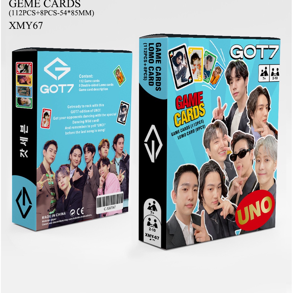 2023 UNO BTS Blackipink BORN PINK StrayKids Enhypen GOT7 Album Card Game Desk Game