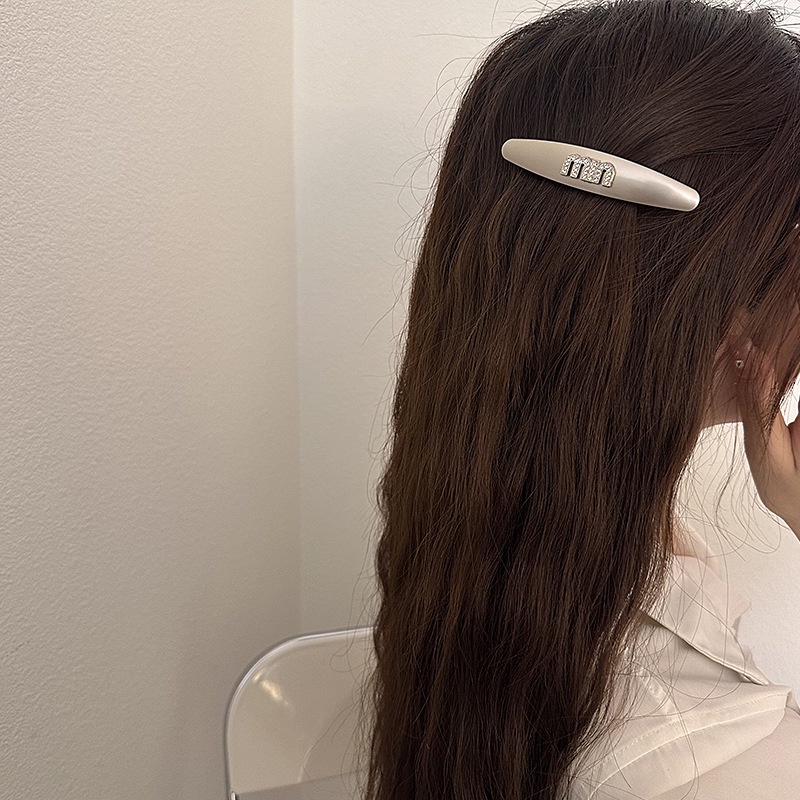 Kẹp Tóc Kim Loại Hình Mỏ Vịt Màu Bạc Phong Cách Âu Mỹ Cổ Điển Thời Trang 2023