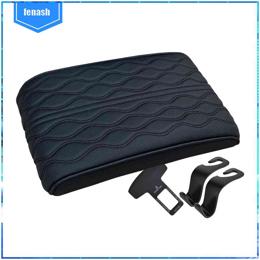 Đệm Da Lót Hộp Tỳ Tay Xe Hơi Màu Đen Thông Dụng