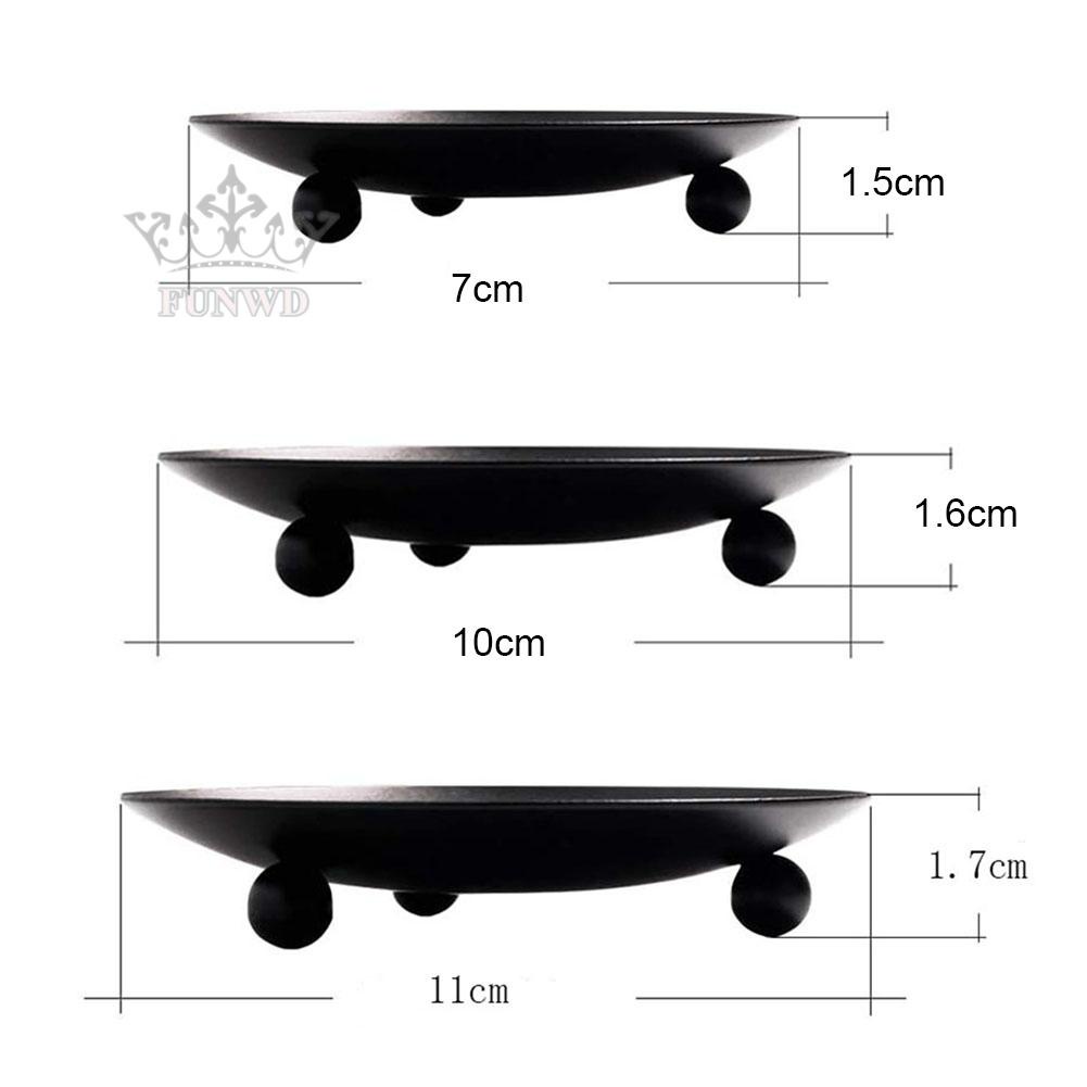 Đĩa Sắt Đựng Nến Thơm Trang Trí Tiệc Cưới / Giáng Sinh / Spa Mới