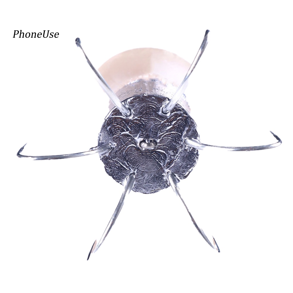 Bộ 6 Mồi Giả Câu Cá PU Hình Bạch Tuộc 62g Bằng Kim Loại Chống Ăn Mòn 8 Móc Câu