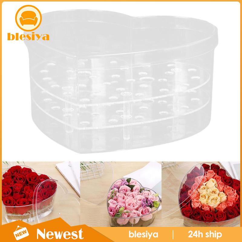 Hộp Đựng Hoa Bằng Acrylic Có Nắp Đậy Dùng Làm Đạo Cụ Chụp Ảnh Phù Dâu