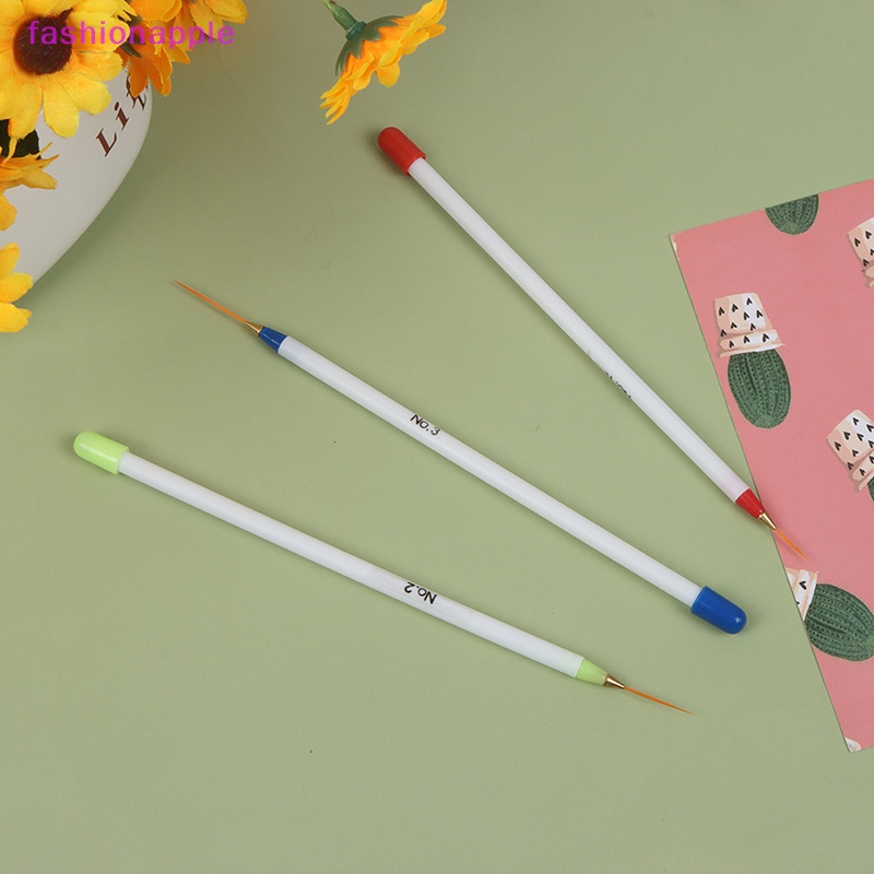 Set 3 Cọ Vẽ Trang Trí Móng Tay Đầu Mềm Siêu Mỏng