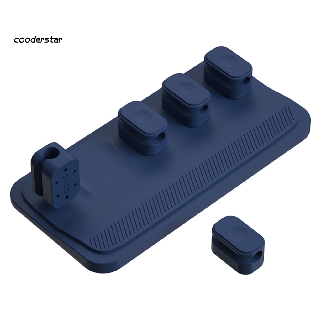 Kẹp Giữ Dây Cáp Gọn Gàng 5 Lỗ Không Phai Màu Tiện Dụng Cho Văn Phòng