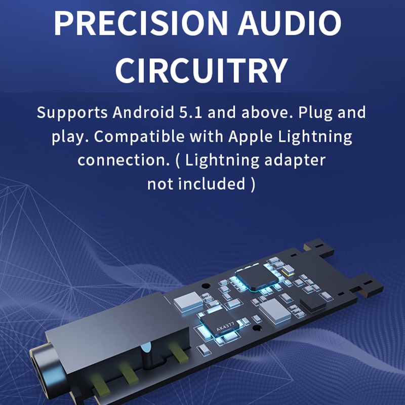 Cáp KhuếCh ĐạI Âm Thanh Tai Nghe 7Hz SEVENHERTZ 71 USB DAC AMP USB-C Sang 3.5mm PCM384 DSD128